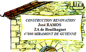 SARL CONSTRUCTION RÉNOVATION JOSÉ RAMOS Miramont-de-Guyenne, Rénovation générale, Maçonnerie générale