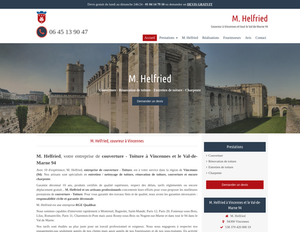 M. Helfried Vincennes, Couverture, Rénovation de toiture, Charpente