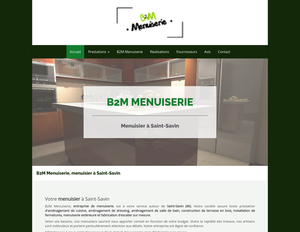 B2M Menuiserie Saint-Savin, Menuiserie générale, Aménagement de combles, Aménagement de cuisine, Aménagement de dressing, Aménagement de salle de bain, Construction de terrasse en bois, Fabrication d'escalier sur mesure, Installation de fermetures, Menuiserie extérieure