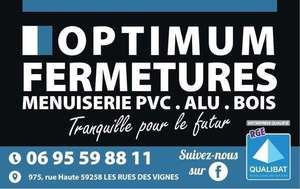 OPTIMUM FERMETURES Rues-des-Vignes, Menuiserie générale, Installation de fenêtres