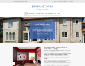 ETFERMETURES Limoges, Menuiserie générale, Installation de portail ou porte de garage