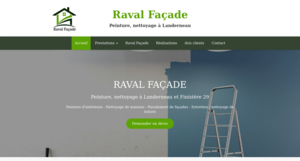 Raval Façade Landivisiau, Peinture, Revêtements muraux