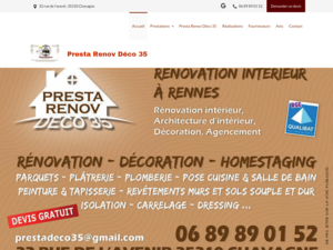 Presta Renov Déco 35 Chavagne, Agrandissement et extensions, Rénovation générale