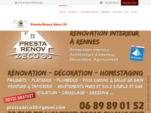 Presta Renov Déco 35 Chavagne, Agrandissement et extensions, Agrandissement et extensions, Décoration intérieure, Électricité générale, Peinture, Plomberie générale, Rénovation générale