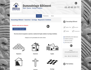 DUMASDELAGE Bâtiment Confolens, Maçonnerie générale, Carrelage et dallage, Couverture, Maçonnerie d'extérieur, Maçonnerie d'intérieur