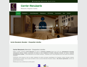 CARRIER Menuiserie - Charpente - Ameublement Vic-sur-Cère, Menuiserie générale, Aménagement de combles, Aménagement de dressing, Aménagement intérieur, Charpente, Construction de terrasse en bois, Fabrication d'escalier sur mesure, Installation de fenêtres, Isolation