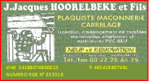 Jean Jacques Hoorelbeke père & fils Ramburelles, Construction de maison, Agrandissement et extensions, Aménagement de salle de bain, Aménagement intérieur, Électricité générale, Isolation des combles, Maçonnerie gros oeuvre, Rénovation générale