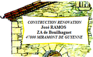 SARL CONSTRUCTION RÉNOVATION JOSÉ RAMOS Miramont-de-Guyenne, Rénovation générale, Agrandissement et extensions, Carrelage et dallage, Construction de maison, Construction de piscine, Construction de terrasse traditionnelle, Démolition de murs porteurs, Maçonnerie générale