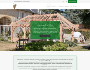 La charpente de Julien Blou, Couverture, Construction d'abris et pergola en bois