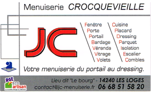 JC Menuiserie Crocquevieille Loges, Pose de parquets, Agrandissement et extensions, Aménagement de combles, Aménagement de cuisine, Aménagement intérieur, Construction de terrasse en bois, Construction de terrasse traditionnelle, Construction de véranda, Installation de fenêtres, Installation de portail ou porte de garage, Installation de portes, Menuiserie extérieure