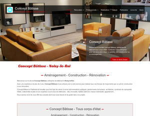 Concept Bâtisse Rennemoulin, Construction de maison, Rénovation générale, Maçonnerie générale, Isolation, Isolation extérieure, Isolation intérieure, Peinture, Carrelage et dallage, Électricité générale, Plomberie générale