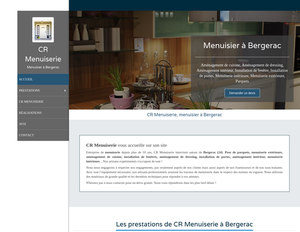 CR Menuiserie Sérignac-Péboudou, Menuiserie générale, Aménagement de dressing, Aménagement de cuisine, Aménagement intérieur, Installation de fenêtres, Installation de portes, Menuiserie intérieure, Menuiserie extérieure, Pose de parquets