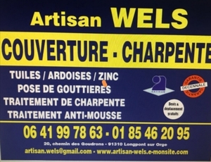 Artisan wels  Longpont-sur-Orge, Couverture, Charpente